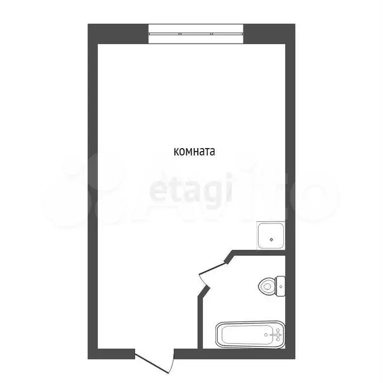 Квартира-студия, 11,7 м, 6/9 эт. - Фото 0