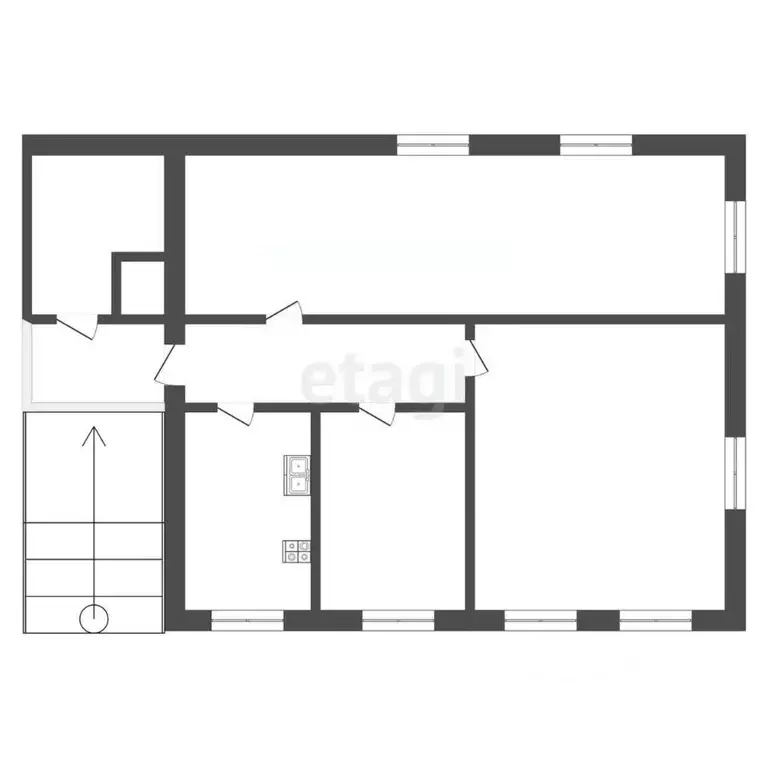 Дом в Нижегородская область, Выкса Одесская ул., 38 (46 м) - Фото 1
