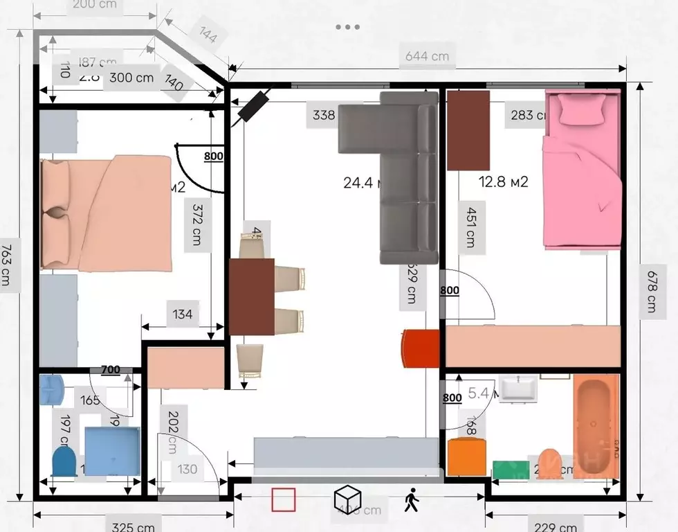 3-к кв. Москва Ленинградский просп., 29к3 (61.0 м) - Фото 2