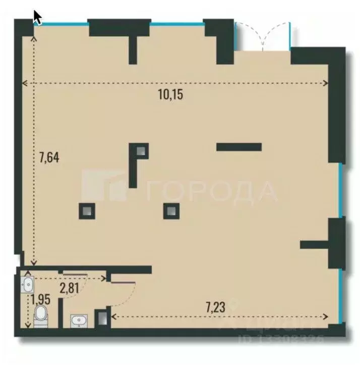 Офис в Новосибирская область, Новосибирск ул. Шевченко, 19/1 (91 м) - Фото 2