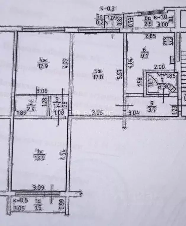 3-к кв. Калининградская область, Калининград Чкаловск мкр, ул. Мира, 4 ... - Фото 2