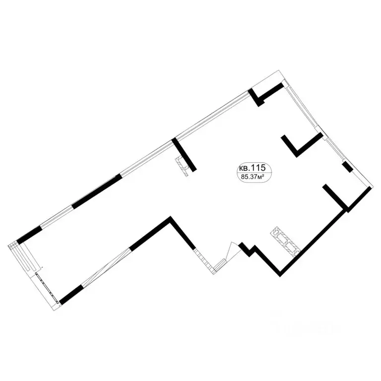 3-к кв. Москва ул. Маршала Рыбалко, 2к4 (78.95 м) - Фото 0