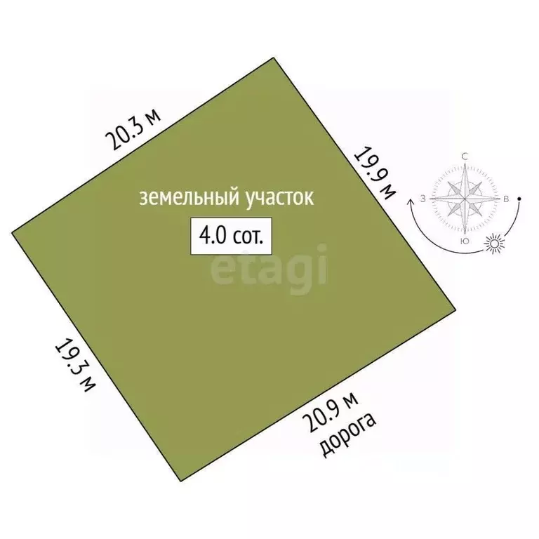 Участок в Марий Эл, Йошкар-Ола Коммунальник СНТ, 20/28 (4.4 сот.) - Фото 2