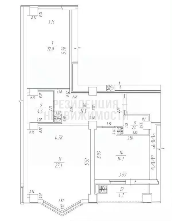 2-к кв. Самарская область, Самара Московское ш., 53 (80.0 м) - Фото 2