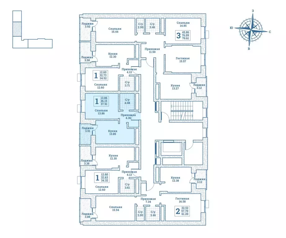 1-комнатная квартира: Монино, улица Генерала Ковачевича, 10к1 (38.3 м) - Фото 1