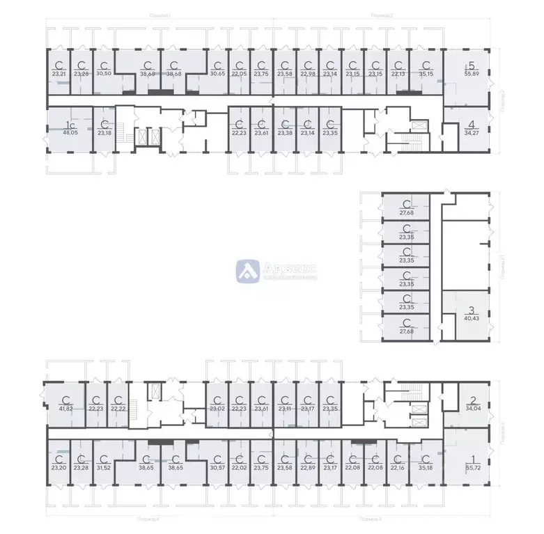 Студия Тюменская область, Тюмень ул. Сергея Корепанова, 34 (36.55 м) - Фото 2