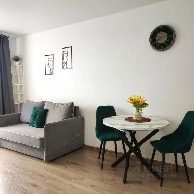 Квартира, 1 комната, 41.3 м - Фото 1