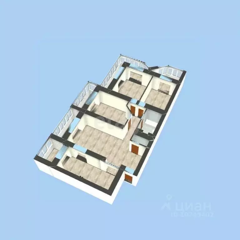4-к кв. Башкортостан, Уфа ул. Цюрупы, 130 (127.4 м) - Фото 1