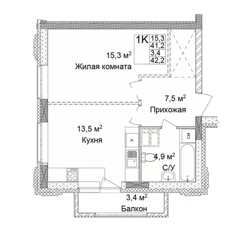 1-к кв. Нижегородская область, Нижний Новгород Дельвиг жилой комплекс ... - Фото 0