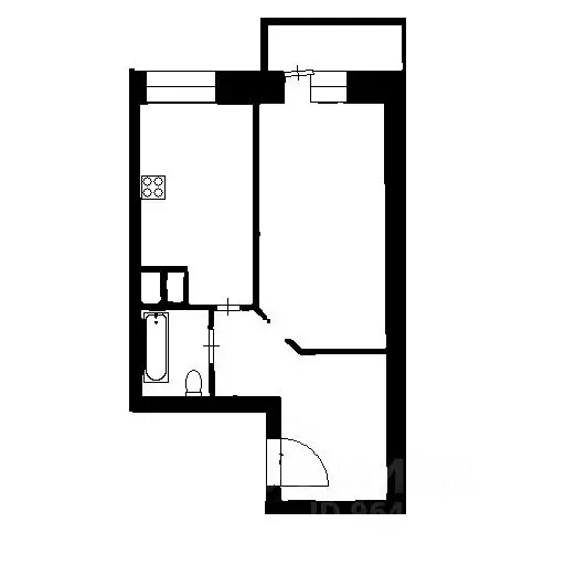 1-к кв. Санкт-Петербург Учительская ул., 18к1 (39.0 м) - Фото 2