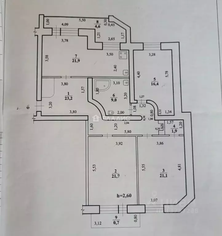 3-к кв. Забайкальский край, Чита ул. Бутина, 70 (121.0 м) - Фото 1