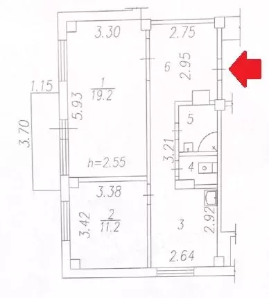 2-к кв. Кемеровская область, Новокузнецк ул. Кирова, 64 (53.8 м) - Фото 0