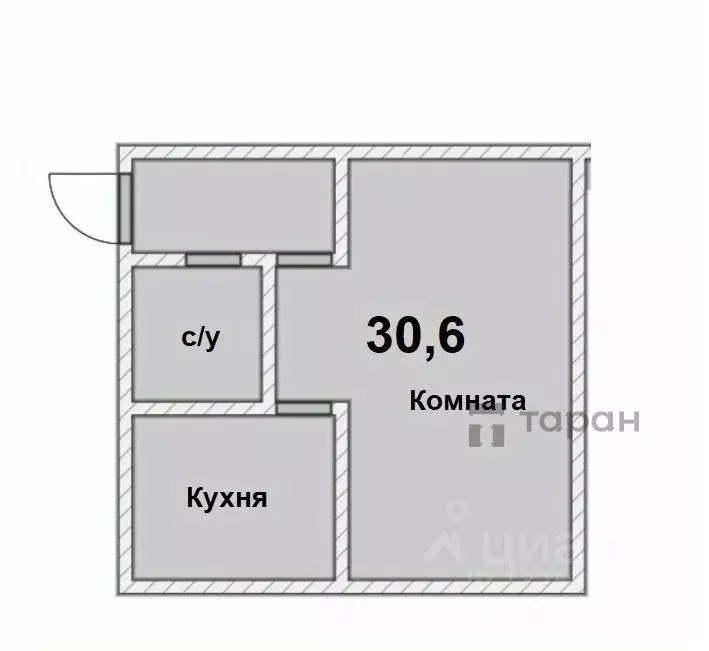 1-к кв. Челябинская область, Челябинск ул. Гагарина, 41 (30.6 м) - Фото 1