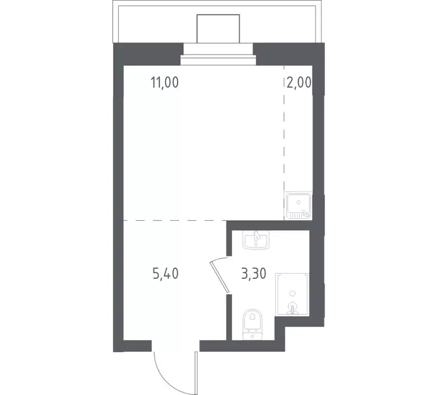 Квартира-студия: Люберцы, микрорайон Зенино ЖК Самолёт, Некрасовский ... - Фото 1