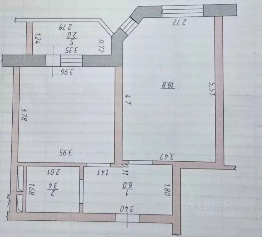 1-к кв. Татарстан, Казань ул. Габдуллы Кариева, 6 (43.1 м) - Фото 2