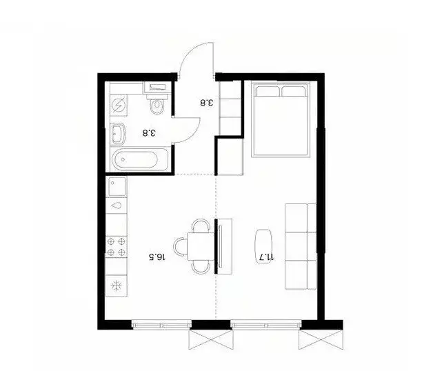 1-комнатная квартира: Мытищи, улица Колонцова, 2Бк1 (36 м) - Фото 1