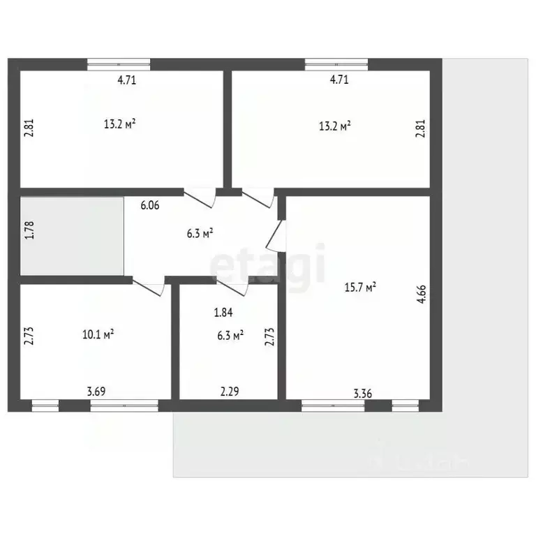 Дом в Ленинградская область, Гатчинский муниципальный округ, Графская ... - Фото 1
