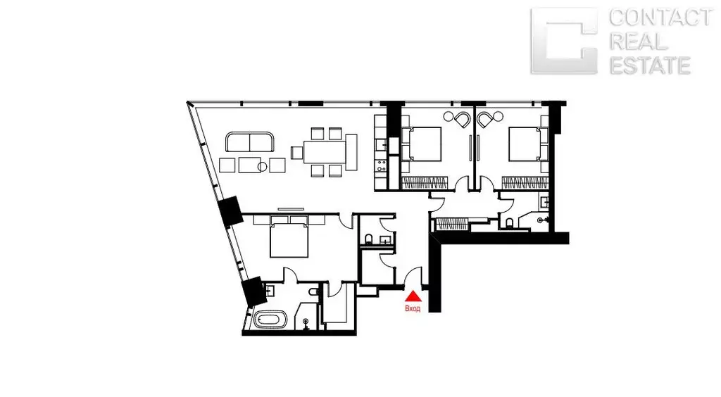 3-комнатная квартира: Москва, Краснопресненская набережная, 14Ак1 (130 ... - Фото 1