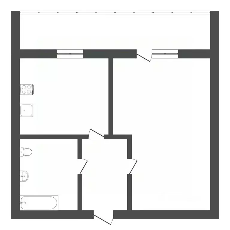 1-к кв. Тюменская область, Тюмень ул. Мебельщиков, 12 (36.0 м) - Фото 1