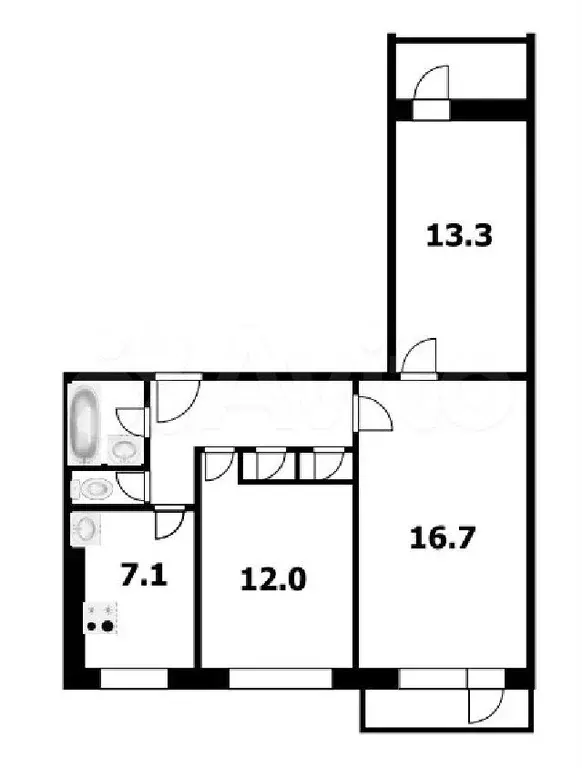 3-к. квартира, 60 м, 4/9 эт. - Фото 0