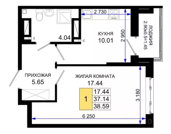 1-к кв. Ростовская область, Ростов-на-Дону Нефтекачка кв-л, Октябрь ... - Фото 0