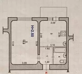 1-к кв. Волгоградская область, Волжский ул. Мира, 156 (31.0 м) - Фото 1