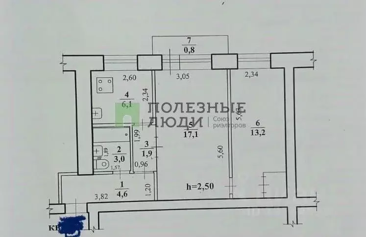 2-к кв. Забайкальский край, Чита ул. Амурская, 2 (46.0 м) - Фото 2