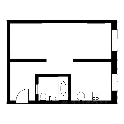 1-к кв. Воронежская область, Воронеж ул. Писателя Маршака, 9 (30.3 м) - Фото 2