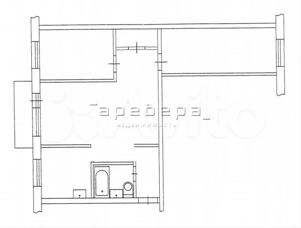 3-к. квартира, 56 м, 4/5 эт. - Фото 0