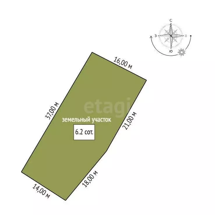 Участок в Благовещенск, СТ Родничок (6.2 м) - Фото 0