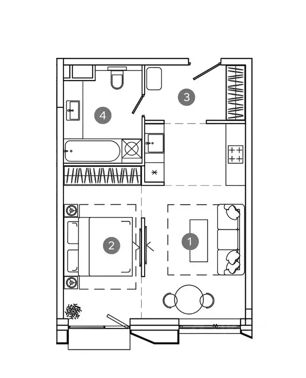 2-к кв. Москва ул. 8-я Соколиной Горы, 26С14 (43.5 м) - Фото 1