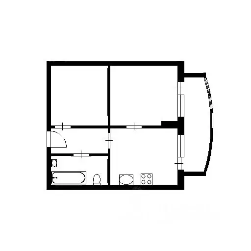 1-к кв. Санкт-Петербург Выборгское ш., 15 (53.0 м) - Фото 2