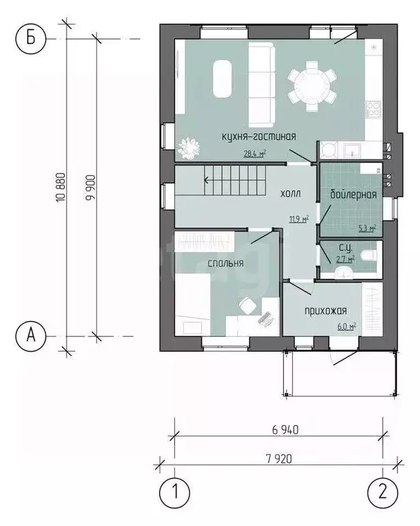 Дом в Тульская область, Тула ул. Льва Толстого, 43 (129 м) - Фото 2