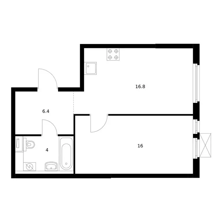 1-комнатная квартира: Владивосток, улица Басаргина, 2 (43.2 м) - Фото 0