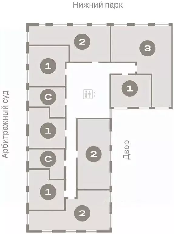 2-к кв. Липецкая область, Липецк пл. Петра Великого, 1 (63.01 м) - Фото 1