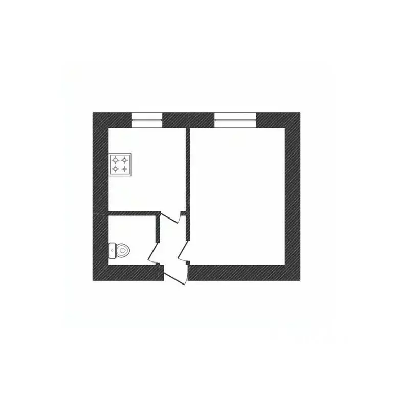 1-к кв. Ленинградская область, Волховский район, д. Бережки 5 (29.5 м) - Фото 2