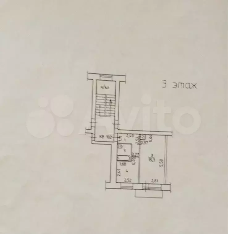 1-к. квартира, 29 м, 3/5 эт. - Фото 0