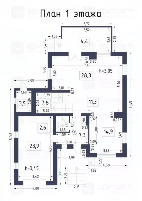 Дом в Татарстан, Казань ул. Рудольфа Нуреева, 63 (267 м) - Фото 2