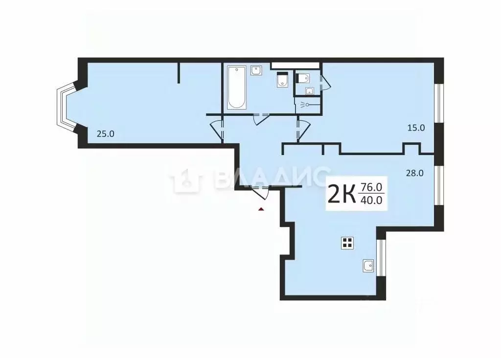 2-к кв. Москва ул. Архитектора Щусева, 5к2 (76.0 м) - Фото 1