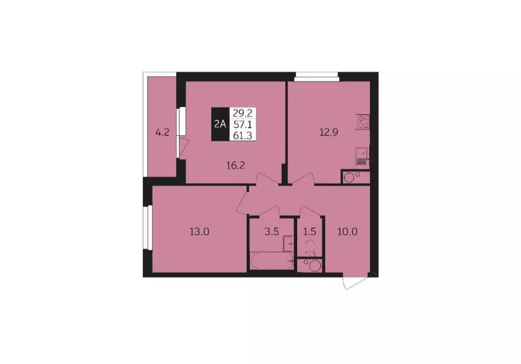 Продаётся 1-к квартира, 43.6 м - Фото 0