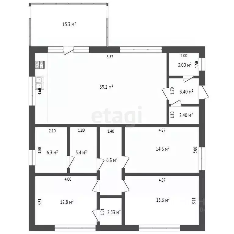 Дом в Крым, Феодосия Колос СПК, ул. Береговая (127 м) - Фото 2