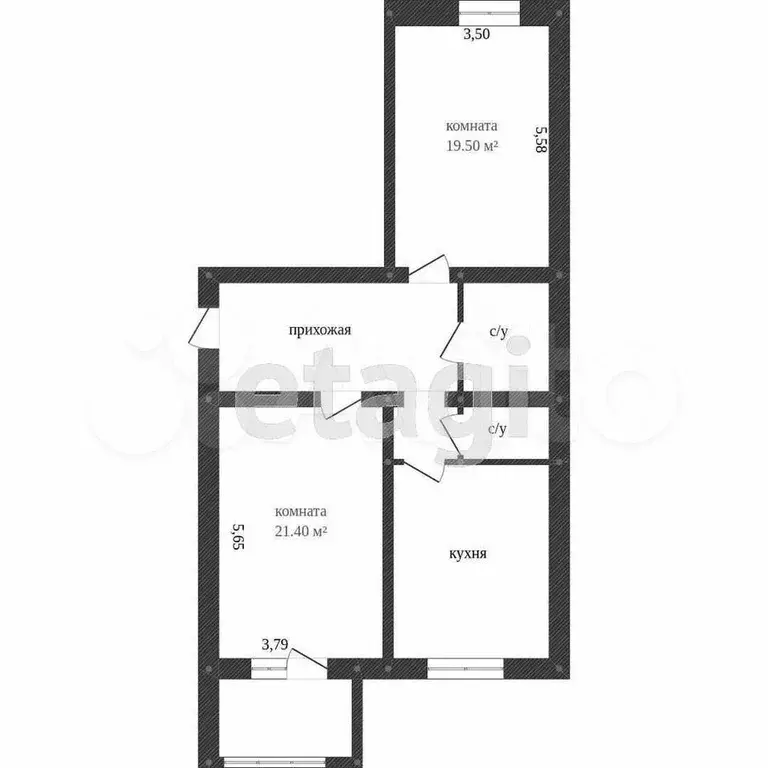 2-к. квартира, 76 м, 6/9 эт. - Фото 0