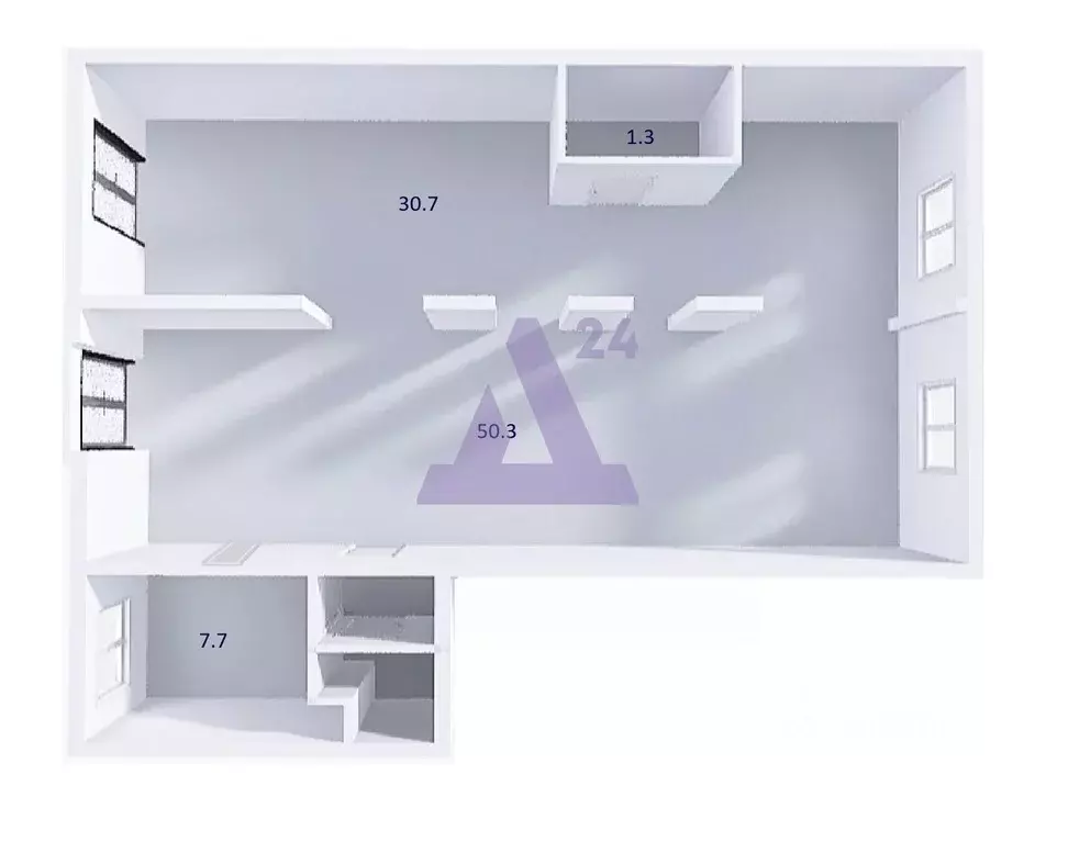 Торговая площадь в Алтайский край, Барнаул ул. Димитрова, 85А (95 м) - Фото 2