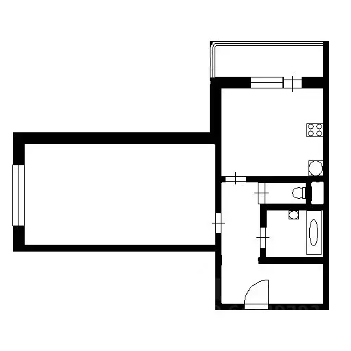 1-к кв. Санкт-Петербург дор. Муринская, 84 (42.0 м) - Фото 1