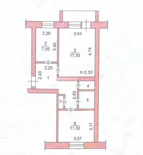 2-к кв. Чувашия, Чебоксары ул. Рихарда Зорге, 10 (53.8 м) - Фото 1