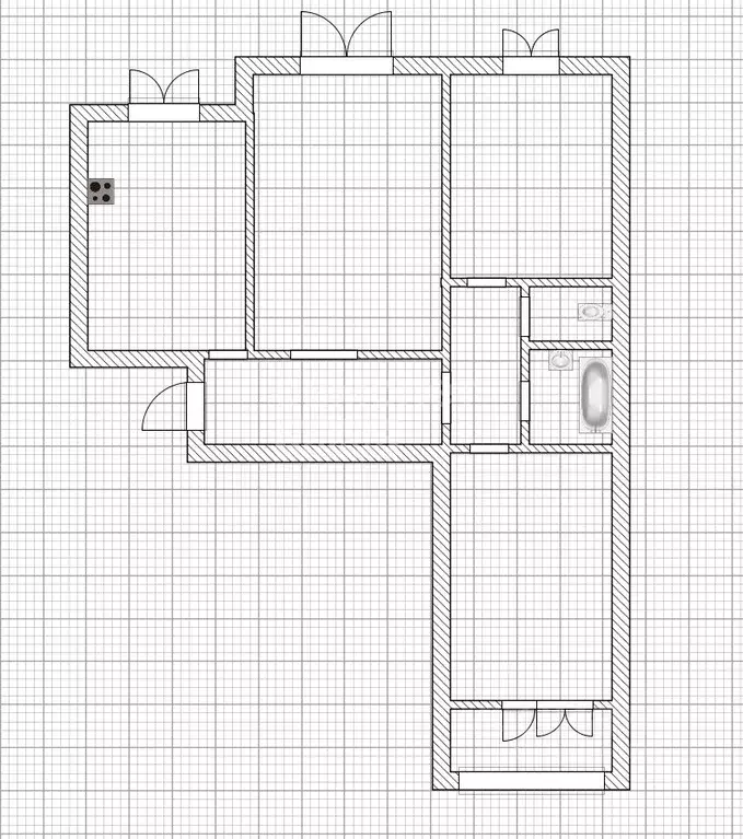 3-к кв. Брянская область, Брянск Авиационная ул., 25 (63.7 м) - Фото 2