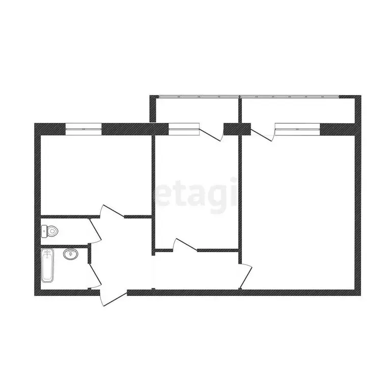 2-комнатная квартира: Белгород, микрорайон Новый-2, улица Шумилова, 2 ... - Фото 0