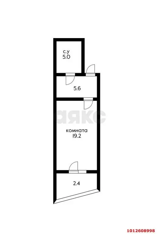 Квартира-студия: Краснодар, улица имени В.Н. Мачуги, 166к2 (32.2 м) - Фото 0