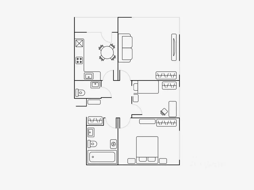 3-к кв. Москва ш. Энтузиастов, 3к1 (84.0 м) - Фото 2