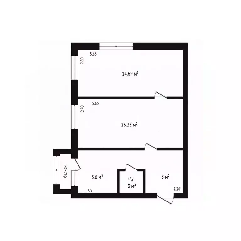 2-к кв. Дагестан, Дербент ул. Генерала Гайдарова, 13 (43.0 м) - Фото 2